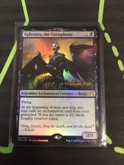 MTG Magic The Gathering Aphemia, The Cacophony Rare Foil Prerelease Promo - Image 1