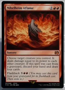 Magic - Nibelheim Aflame - Mythic/Hexerei - MTG: Final Fantasy - EN/NM #0146 - Image 1