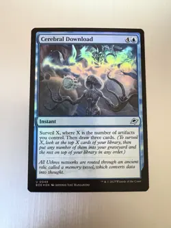 Cerebral Download - 48 - MTG: Edge of Eternities - Uncommon - FOIL - Image 1