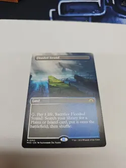 1x (353) Flooded Strand - BORDERLESS MTG Modern Horizons 3 NM Magic Regular - Image 1
