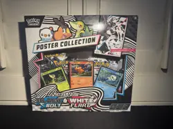 POKEMON TCG S&V 10.5 BLACK BOLT & WHITE FLARE POSTER COLLECTION BOX - NEW SEALED - Image 1