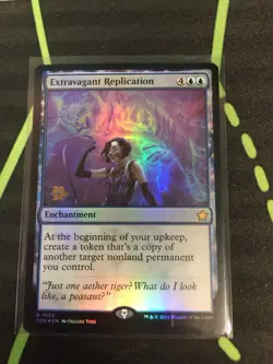 MTG Magic The Gathering Extravagant Replication Rare Foil Prerelease Promo - Image 1