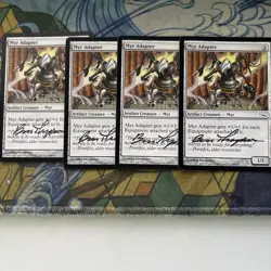 Myr Adapter *Common* Magic MtG Mirrodin LP x4 Signed by Ben Thompson - Image 1