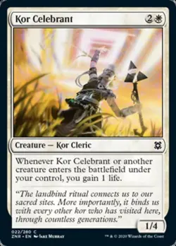 Kor Celebrant - Near Mint MTG Zendikar Rising - Image 1