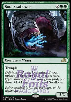 Soul Swallower 1x FOIL SOI MTG Shadows Over Innistrad Rare MINT green - Image 1