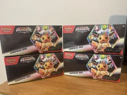 Lot of 4 Pokemon TCG- Scarlet & Violet Prismatic Evolutions Surprise Box 4x - Image 1