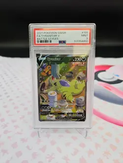 Pokemon Tyranitar v Alternate Art #155/163 Battles Styles, English, PSA 9 - Image 2