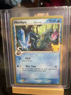 Pokemon Celebrations Mimikyu (Delta Species) SWSH136 Sword & Shield Promo - NM - Image 1