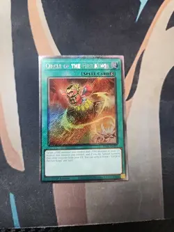 Circle of the Fire Kings Platinum Secret Rare RA04-EN195 1st Ed NM Yugioh - Image 1