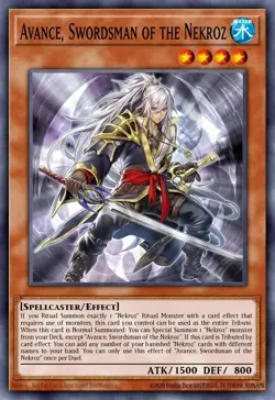 BLMM-EN024 Avance, Swordsman of the Nekroz Secret Rare YuGiOh Preorder - Image 1