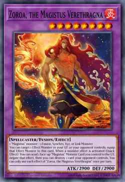 BLMM-EN045 Zoroa, the Magistus Verethragna Secret Rare YuGiOh Preorder - Image 1