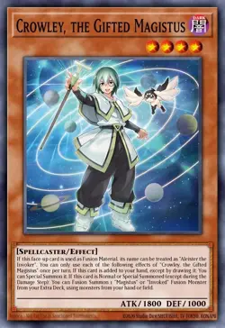 BLMM-EN044 Crowley, the Gited Magistus Secret Rare YuGiOh Preorder - Image 1