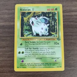 Nidoran 57/64 - MP Jungle - 1999 WOTC Common Pokemon TCG Card - Image 1