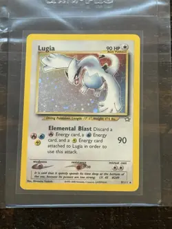 Pokemon Card Lugia 9/111 Neo Genesis HOLO RARE - MP & Lugia GX LP 207/214 - Image 5