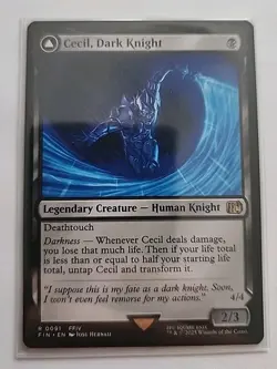 Mtg - Cecil, Dark Knight - FINAL FANTASY (FIN) - NM - Nonfoil - Image 1