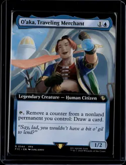 MTG: FINAL FANTASY #144 O'aka, Traveling Merchant (Extended Art) - Image 1
