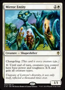 Mirror Entity - Medium Play MTG Commander 2016 Edition - Image 1