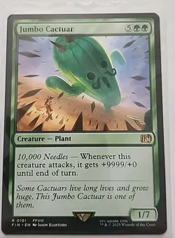 Mtg - Jumbo Cactuar Final Fantasy (FIN) - Rare - NM - Image 1