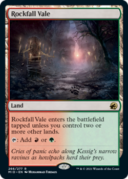 Rockfall Vale - Foil NM, English MTG Innistrad: Midnight Hunt - Image 1
