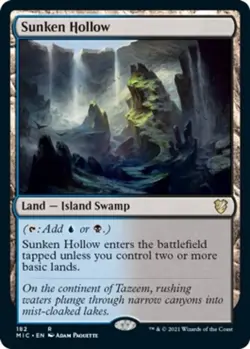 Sunken Hollow NM, English MTG Innistrad: Midnight Hunt - Image 1