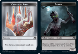 Emblem - Wrenn and Seven // Zombie Token (005) - Foil NM, English MTG Innistrad: - Image 1