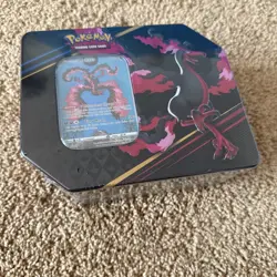 Pokemon Crown Zenith Tin - Galarian Moltres - New Factory Sealed 5 PACKS - Image 1