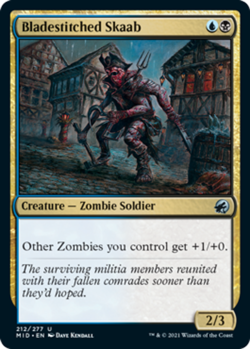 Bladestitched Skaab - Foil NM, English MTG Innistrad: Midnight Hunt - Image 1