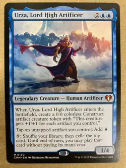 MTG 1x Urza, Lord High Artificer 130 Commander Masters Magic the Gathering x1 NM - Image 1
