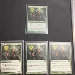 Elvish Archdruid 4-Piece Set Foil Magic The Gathering MTG Used - Image 1