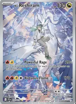 Pokemon Scarlet & Violet lN's Reshiram #167 Journey Together Full Art Rare Holo - Image 1