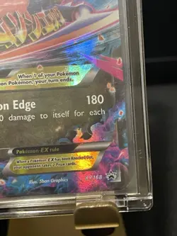 Pokemon XY (Mega) M Garchomp EX Black star promo XY168 Holo Rare! - Image 4