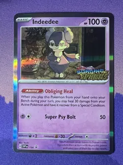 Indeedee SVP 154 Surging Sparks Stamped Promo Pokemon TCG Near Mint - Image 1
