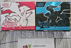 Pokemon Center Exclusive Black Bolt and White Flare ETB Set SEALED IN HAND - Image 1