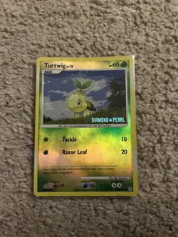 Turtwig - 103/130 - Pokemon Diamond & Pearl Holo Card BK Promo LP - Image 1