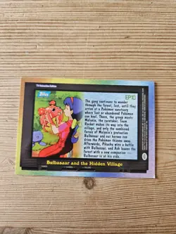 Pokemon Bulbasaur And The Hidden Village EP10 Topps 1998 Trading Card TCG - Image 2