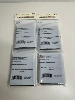 Lot of 4 Pikachu SoCal Card Sleeves Pokemon World Championships Anaheim 2025 - Image 2