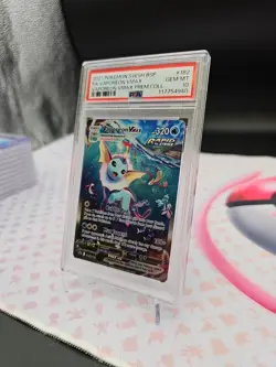 PSA 10 Vaporeon VMAX SWSH182 Full Art Black Star Promo Pokemon Card NEW CERT - Image 3