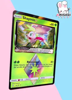 Pokemon Card - Shaymin 10/181 Prisma Teams Are Trump Deutsch 2019 TCG - Image 2