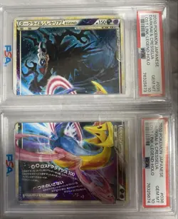 Pokemon Card Darkrai and Cresselia Legend 1st Edition PSA10 Sequential - Image 1