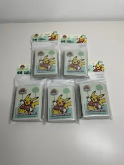Lot of 5 Pikachu SoCal Card Sleeves Pokemon World Championships Anaheim 2025 - Image 1