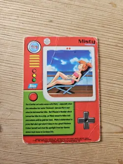 TV3 Misty Topps TV Animation Edition Pokemon Card - Image 2