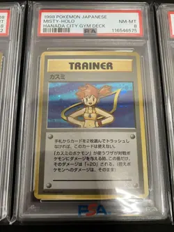 Pokemon Trading Card PSA8 Lot Misty Electabuzz Machop Machamp Cards - Image 3