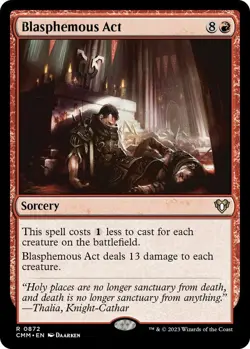 MTG - Blasphemous Act - CMM 0872 - Commander Masters - Rare Magic the Gathering - Image 1