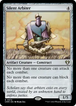 MTG - Silent Arbiter - CMM 0972 - Commander Masters - Rare - Magic the Gathering - Image 1