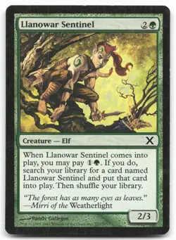MTG Llanowar Sentinel C 10th Edition 275 MP - Image 1
