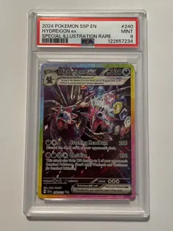 2024 Pokemon S&V Series Surging Sparks Hydreigon ex PSA 9 #240/191 Special - Image 1