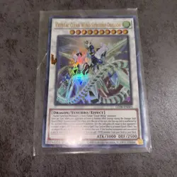 Yugioh! TCG - Crystal Clear Wing Synchro Dragon - Quarter Century - RA04-EN059 - Image 1