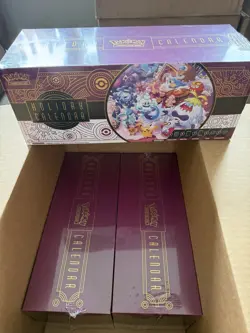 Pokemon TCG 2025 Holiday Calendar Box Sealed LOT OF 3 - Image 1