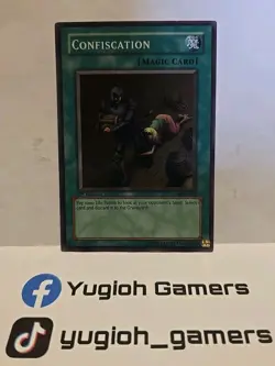 YUGIOH CONFISCATION SUPER MRL-038 LIGHT PLAYED 1ST EDITION - Image 1