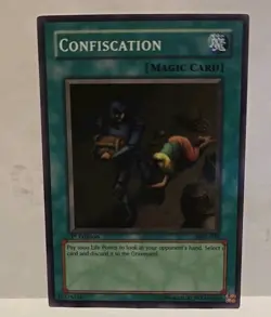 YUGIOH CONFISCATION SUPER MRL-038 LIGHT PLAYED 1ST EDITION - Image 2